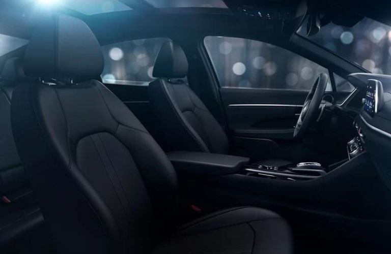 Side view of the 2023 Hyundai Sonata cockpit.