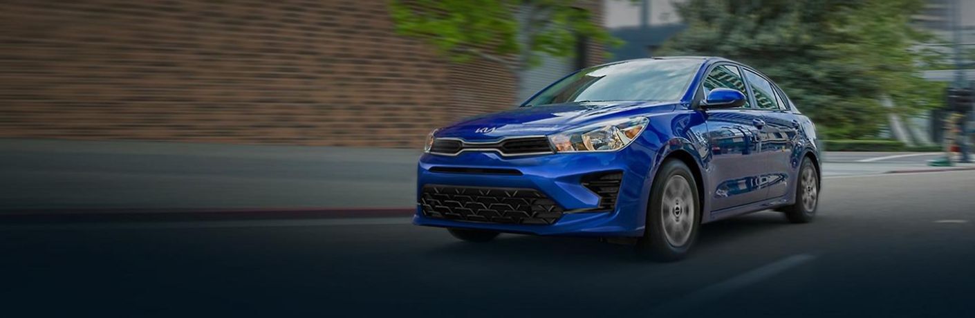 2023 Kia Rio on the road