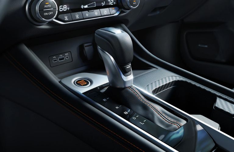 gear selector of the 2023 Nissan Sentra