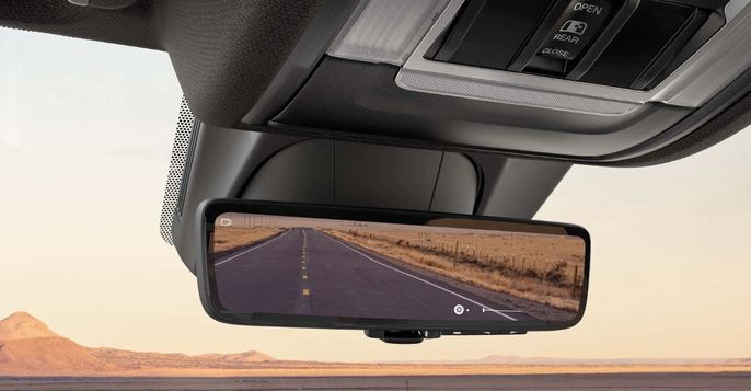 Digital rearview mirror in the 2023 RAM 1500
