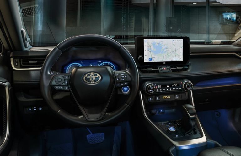 dashboard view of the 2023 Toyota RAV4 Hybrid