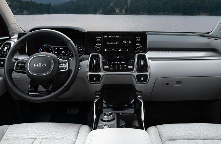 dashboard view of the 2024 Kia Sorento Hybrid
