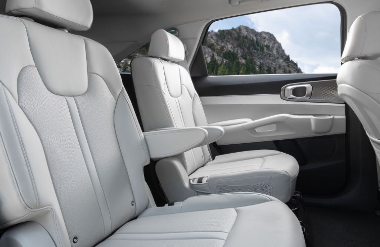 rear seat view of the 2024 Kia Sorento Hybrid