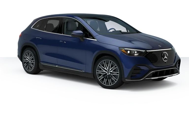 Front-quarter view of the 2024 Mercedes EQS 450+