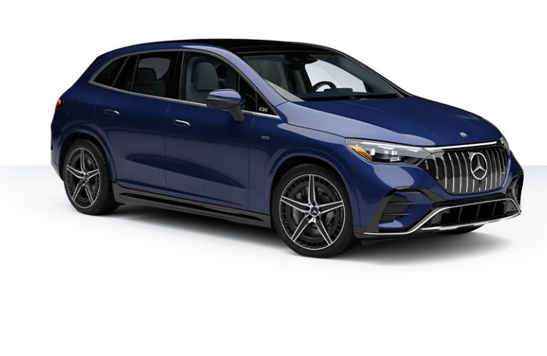 Front-quarter view of the 2024 Mercedes-Benz EQE 350+