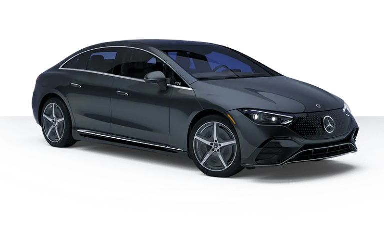 Front-quarter view of the 2024 Mercedes-Benz EQS 450+