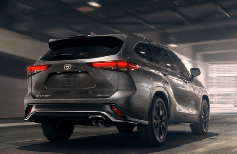 Back view of the 2024 Toyota Highlander