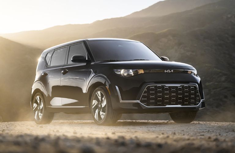 2025 Kia Soul parked in an off-road terrain