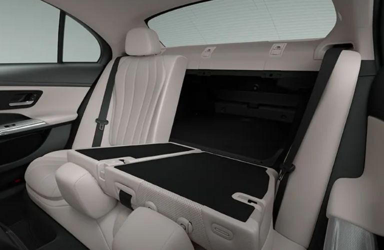 rear seat of the 2025 Mercedes-Benz E 350 4MATIC