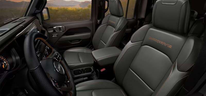 The cockpit of the 2025 Jeep Gladiator
