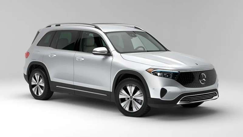 A front quarter external view of the 2025 Mercedes-Benz EQB 350 4MATIC® SUV