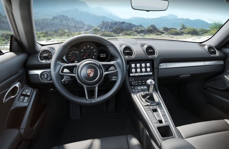 Cabin of a 2022 Porsche 718 Boxster