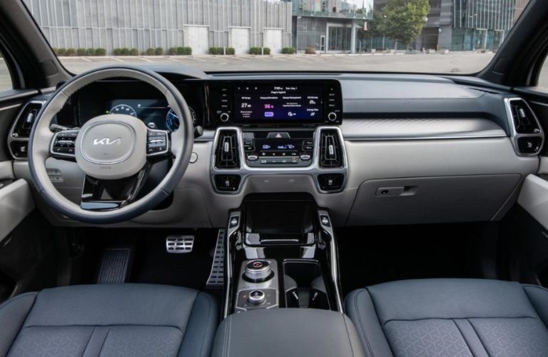 Cockpit view of the 2023 Kia Sorento Plug-in Hybrid