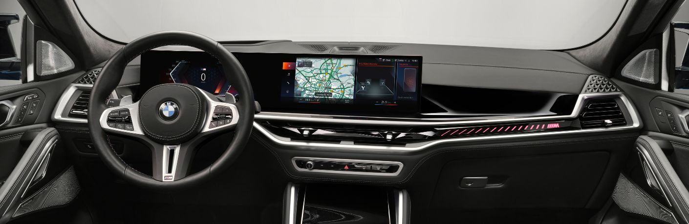 Cockpit view of the 2024 BMW X6