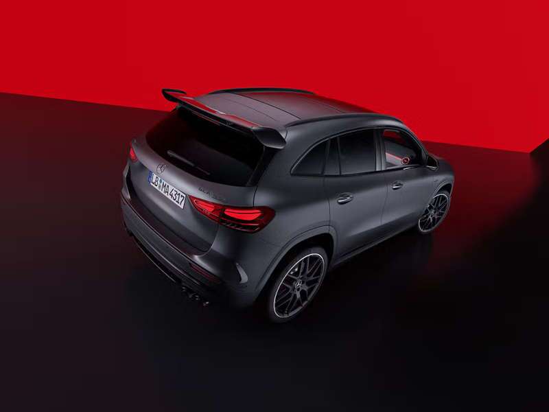 A rear exterior view of the 2026 Mercedes-AMG® GLA 35 SUV