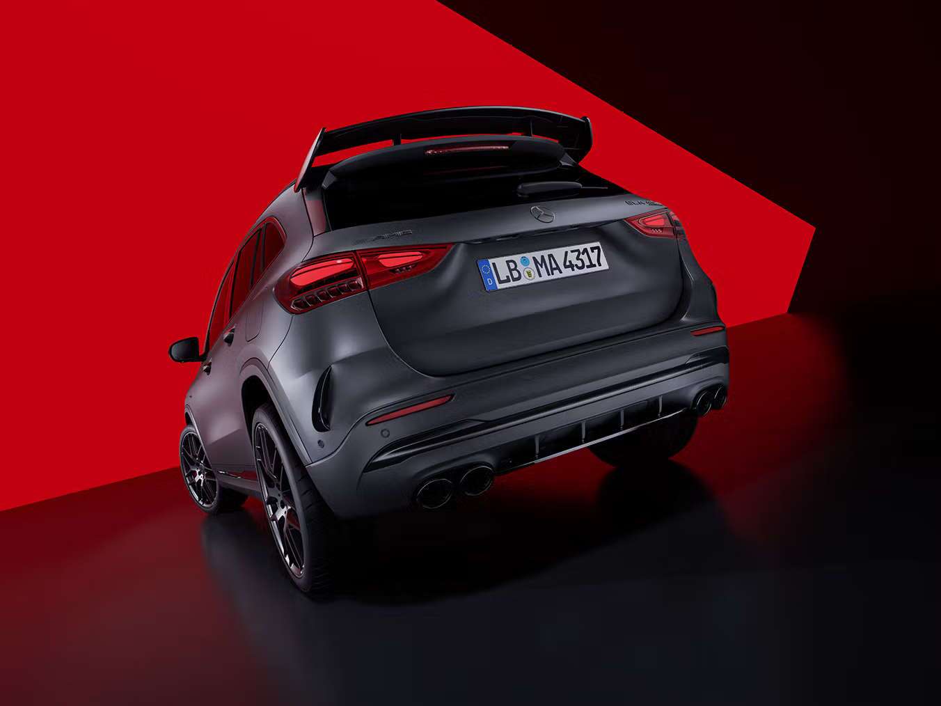 A rear exterior view of the 2026 Mercedes-AMG® GLA 35 SUV