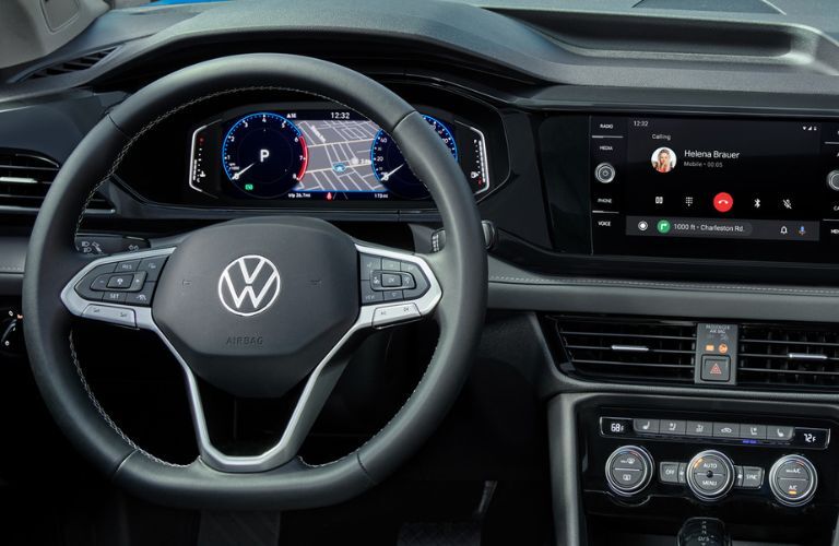 Digital Instrument cluster view of the 2023 Volkswagen Taos