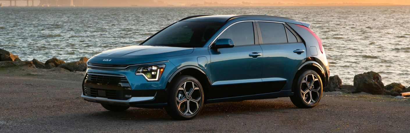 Front three-quarter view of the 2024 Kia Niro Plug-in Hybrid