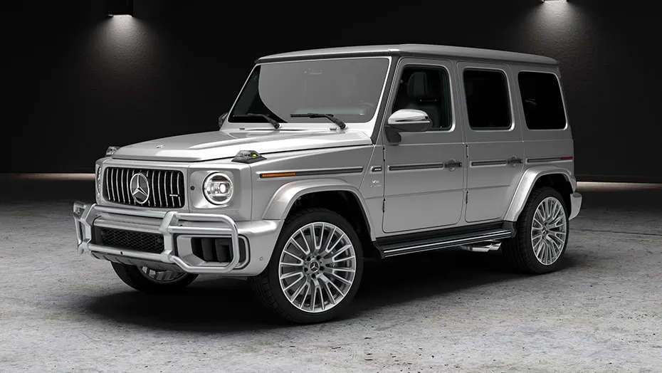 A front quarter exterior view of the 2025 Mercedes-Benz G 550 SUV