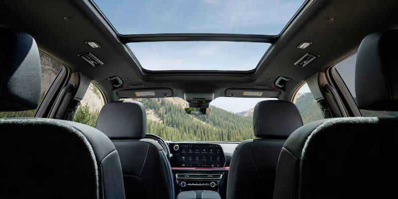 A view of the cavernous interior of the 2024 Chevy Traverse.