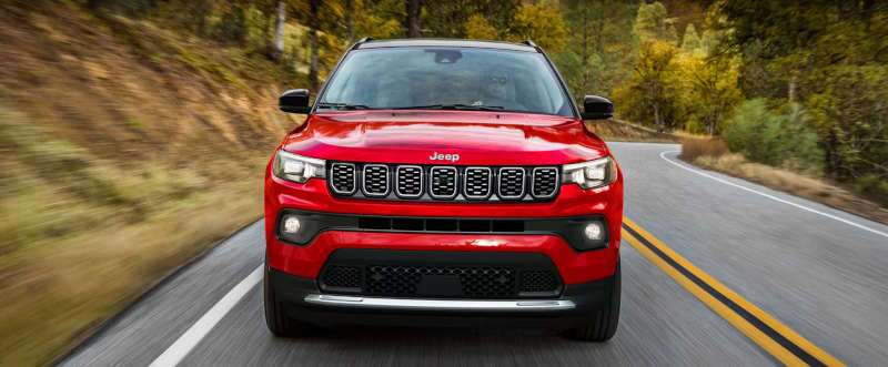 A front exterior view of the 2025 Jeep Compass