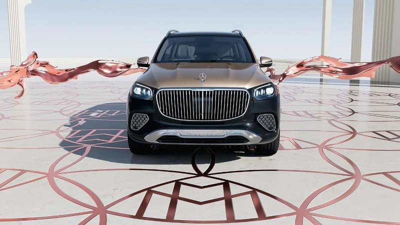 A front exterior view of the 2026 Mercedes-Maybach® GLS 600 SUV