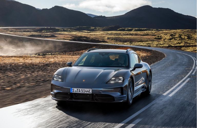 Porsche Taycan exterior front view