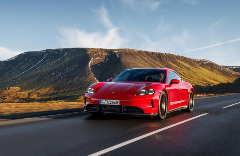 Porsche Taycan exterior front view