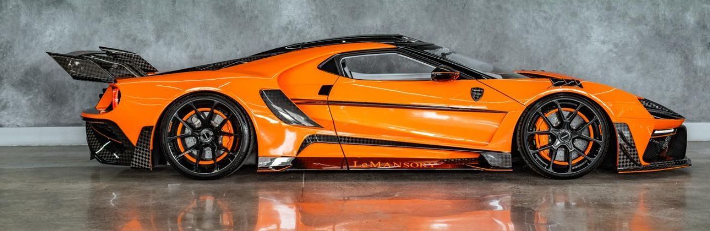 Side view of the 2027 LE MANSORY Ford GT