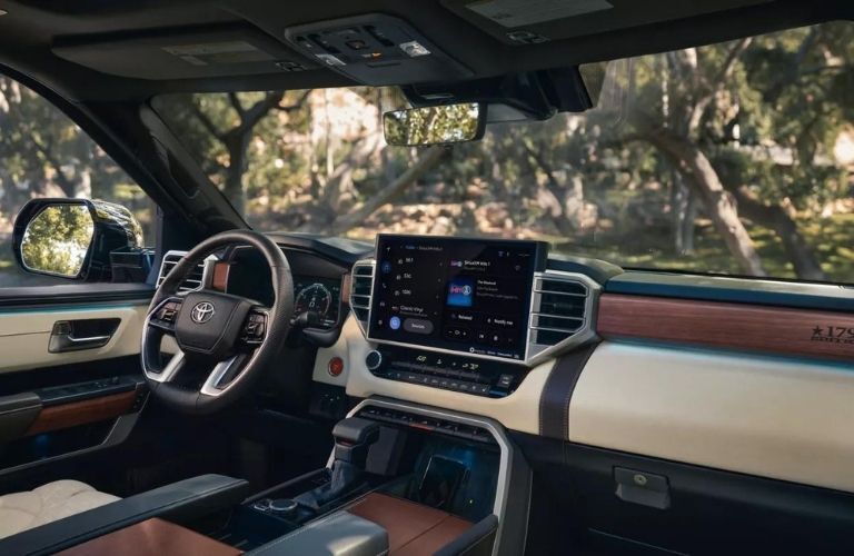 Dashboard of the 2023 Toyota Tundra
