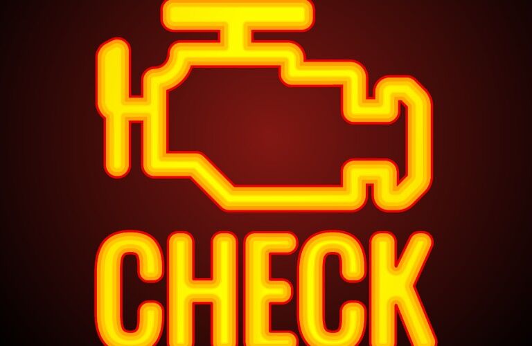 illuminating check engine light
