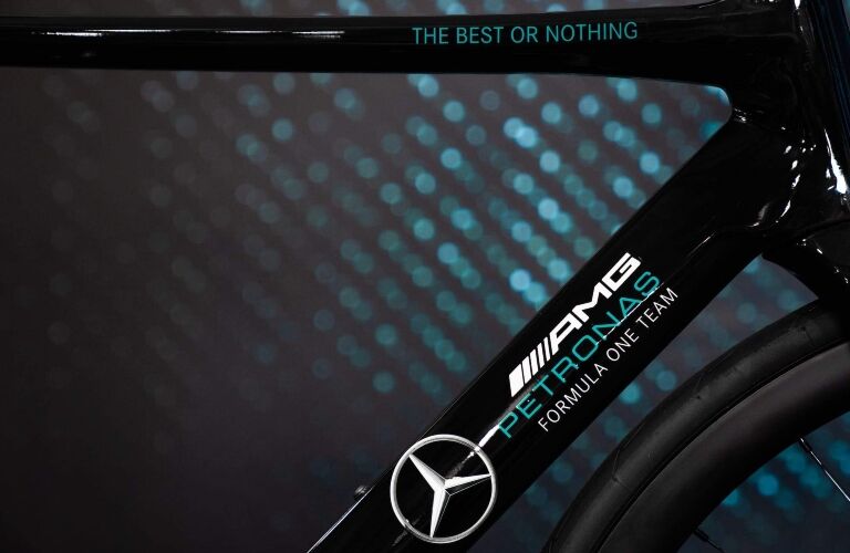 n+ road bike logo close up