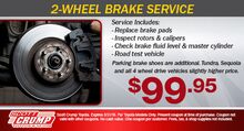 2-Wheel Brake Service 2-Wheel Brake Service