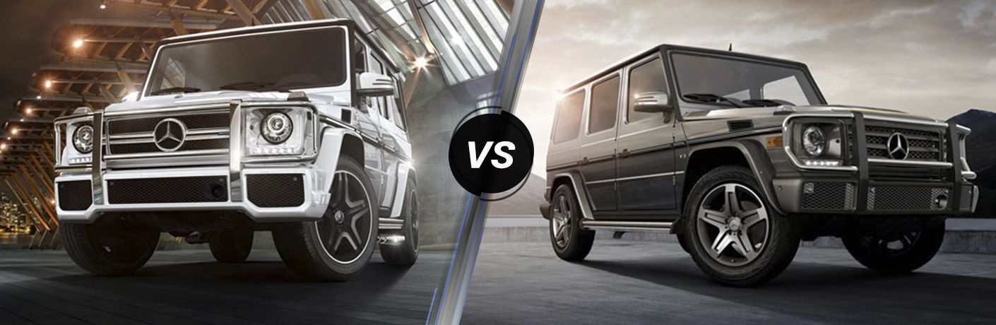 2017 Mercedes-Benz G-Class SUV vs G 550 4x4 Squared