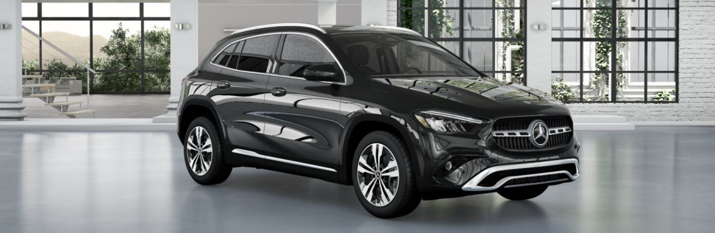 2026 Mercedes-Benz GLA SUV front and side angle