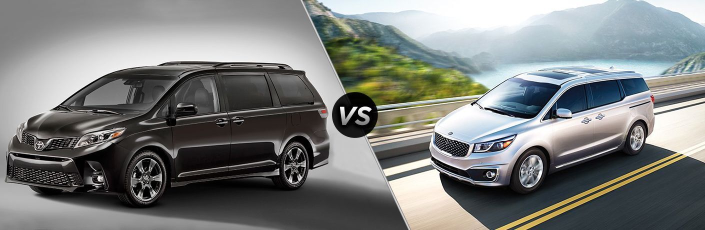 2018 Toyota Sienna vs 2018 Kia Sedona