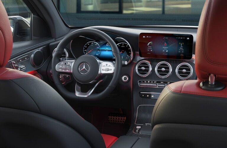 2022 Mercedes-Benz GLC Coupe front seats and dash