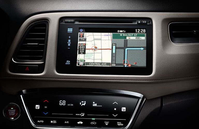Navigation screen of the 2018 Honda HR-V
