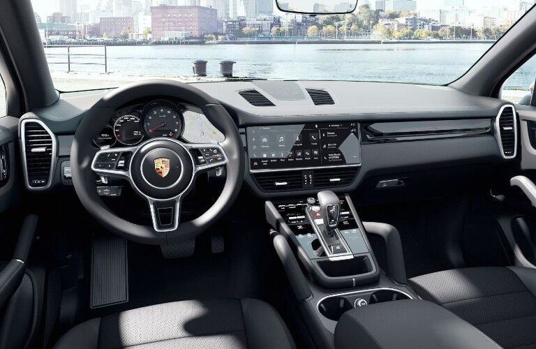 2022 Porsche Cayenne front dashboard