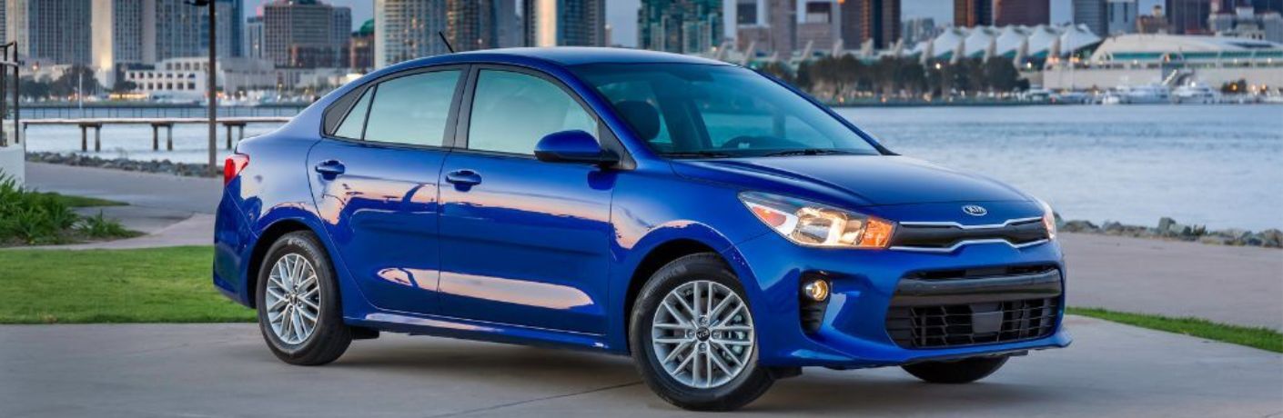 2018 Kia Rio side and front view