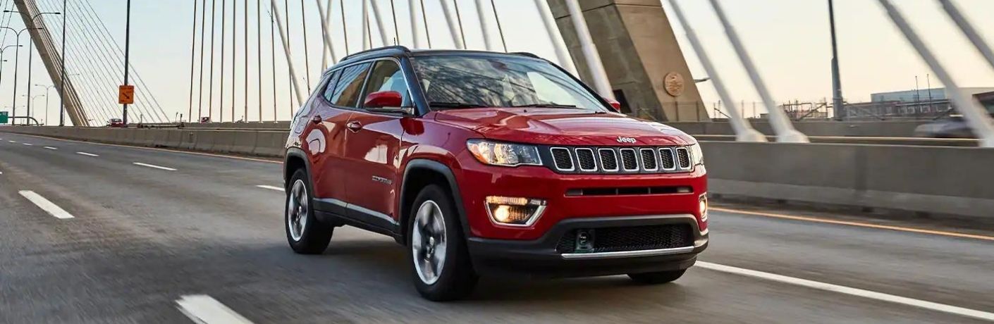 2021 Jeep Compass side and front view