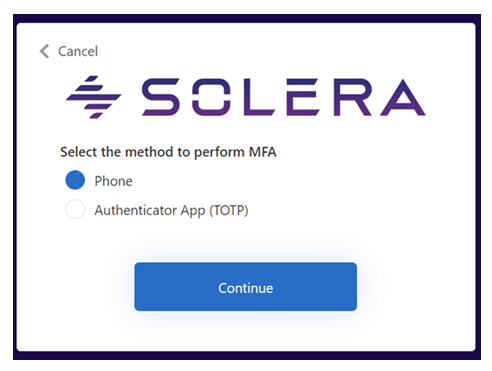 While selecting Phone and clicking on Continue button, it should redirect to the page which asks for the registered number to send Verification code.