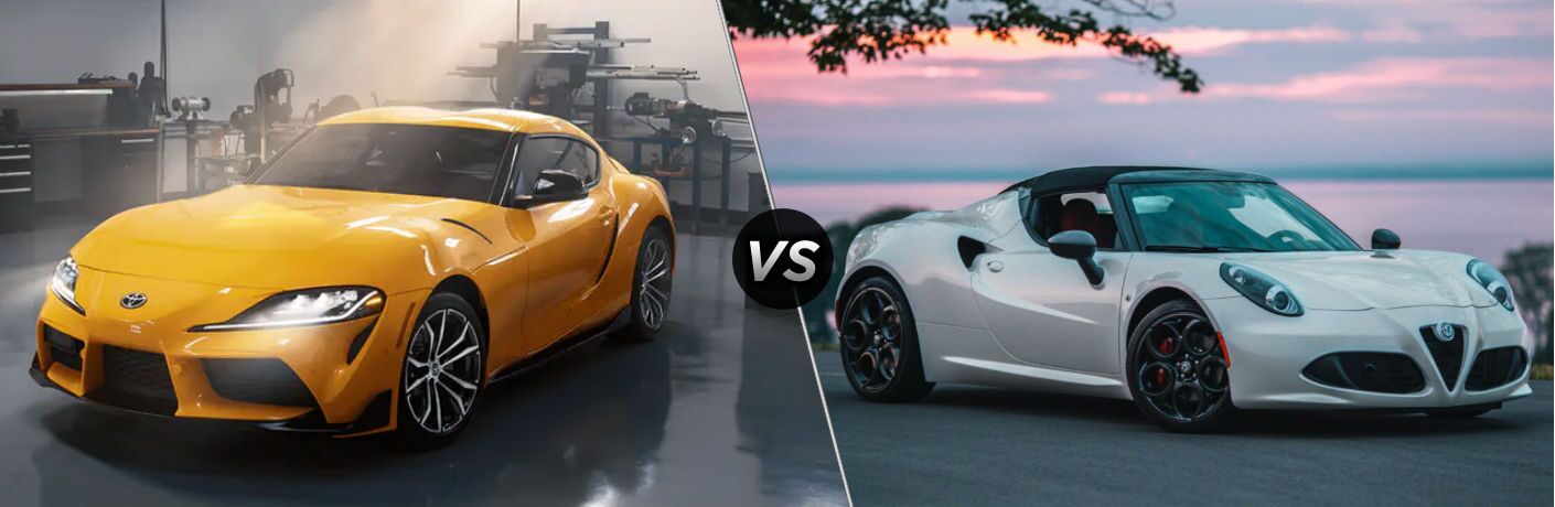 2021 Toyota Gr Supra Vs 2020 Alfa Romeo 4c Spider