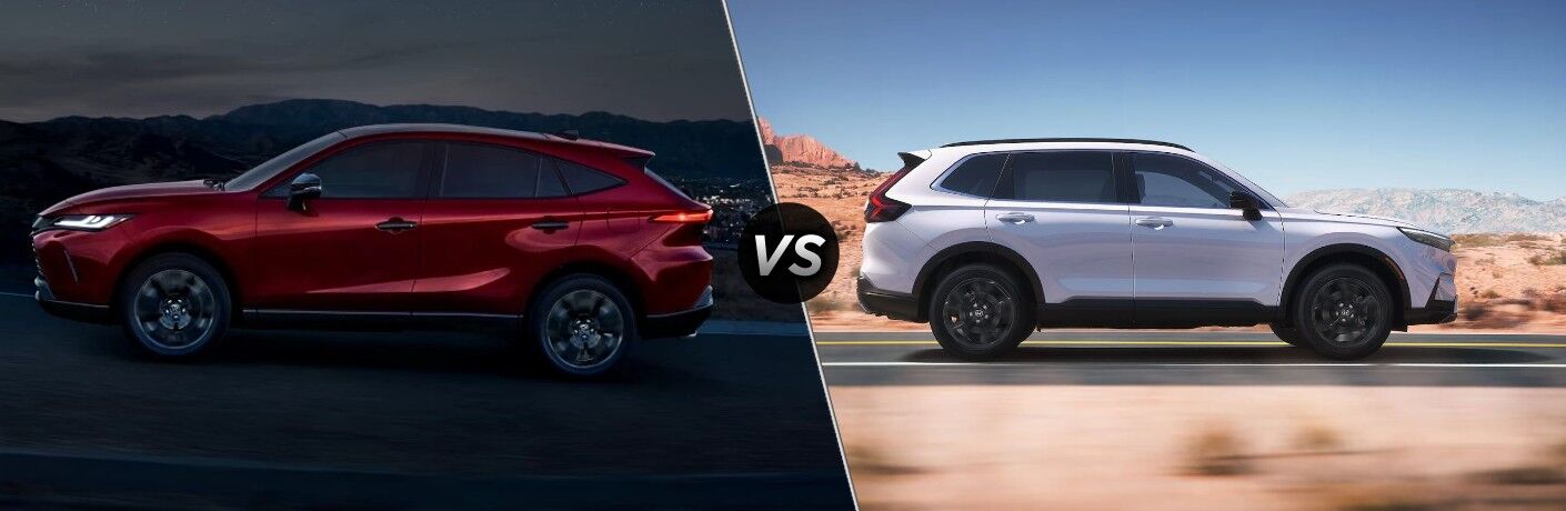 2023 Toyota Venza vs. 2023 Honda CR-V Hybrid model comparison