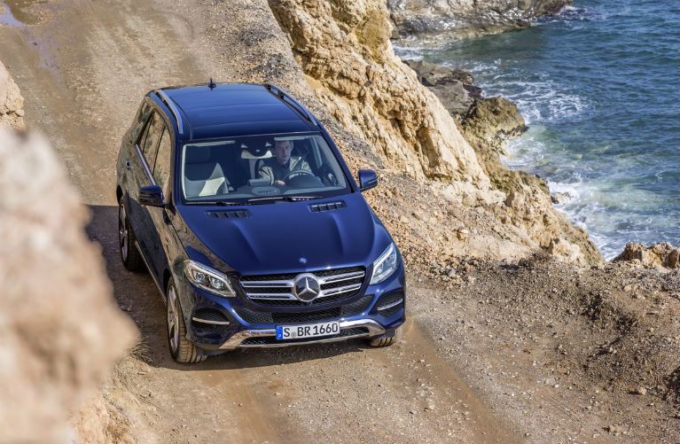 Blue 2017 Mercedes-Benz GLE SUV