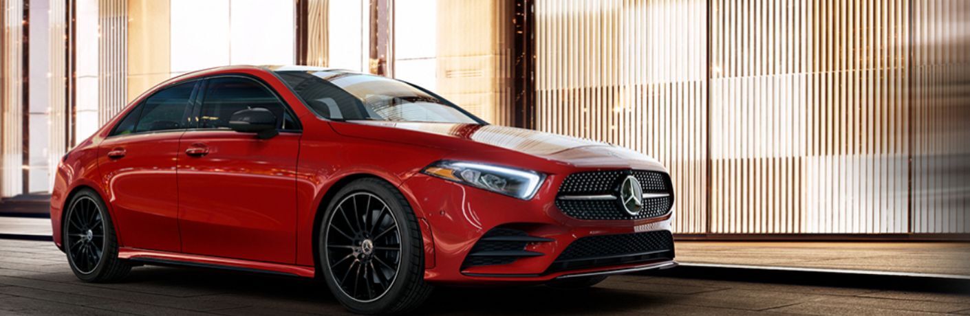 2022 Mercedes-Benz A 220 4Matic Sedan Red driving on the road