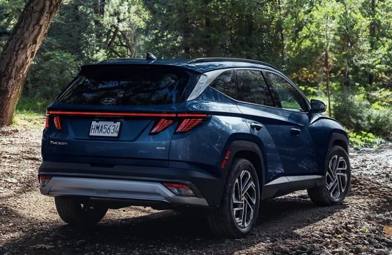 2026 Hyundai Tucson back and side view