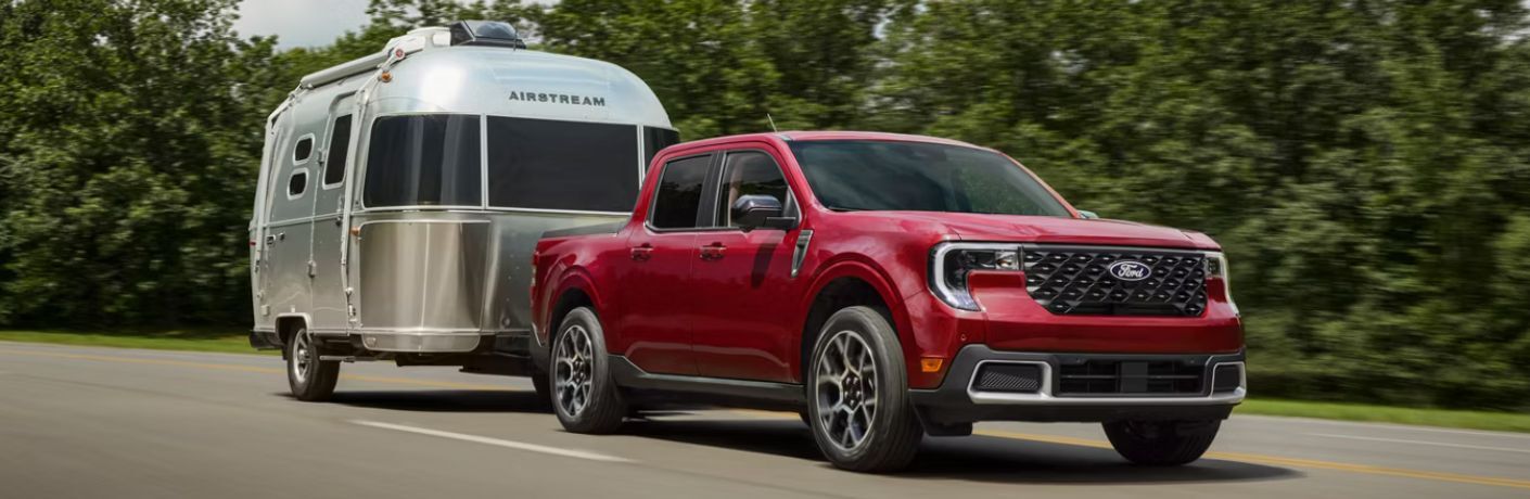 2026 Ford Maverick towing a trailer