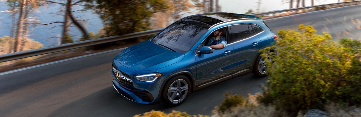 2023 Mercedes-Benz GLA 250 SUV on the road