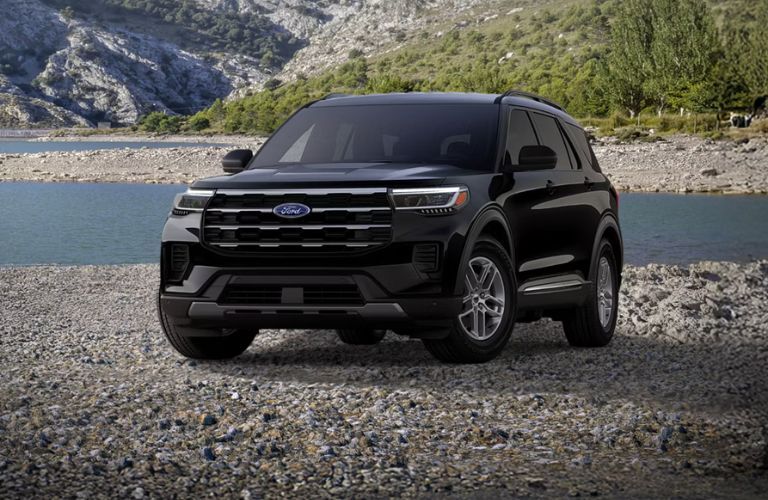 2026 Ford Explorer Active front view by a river
